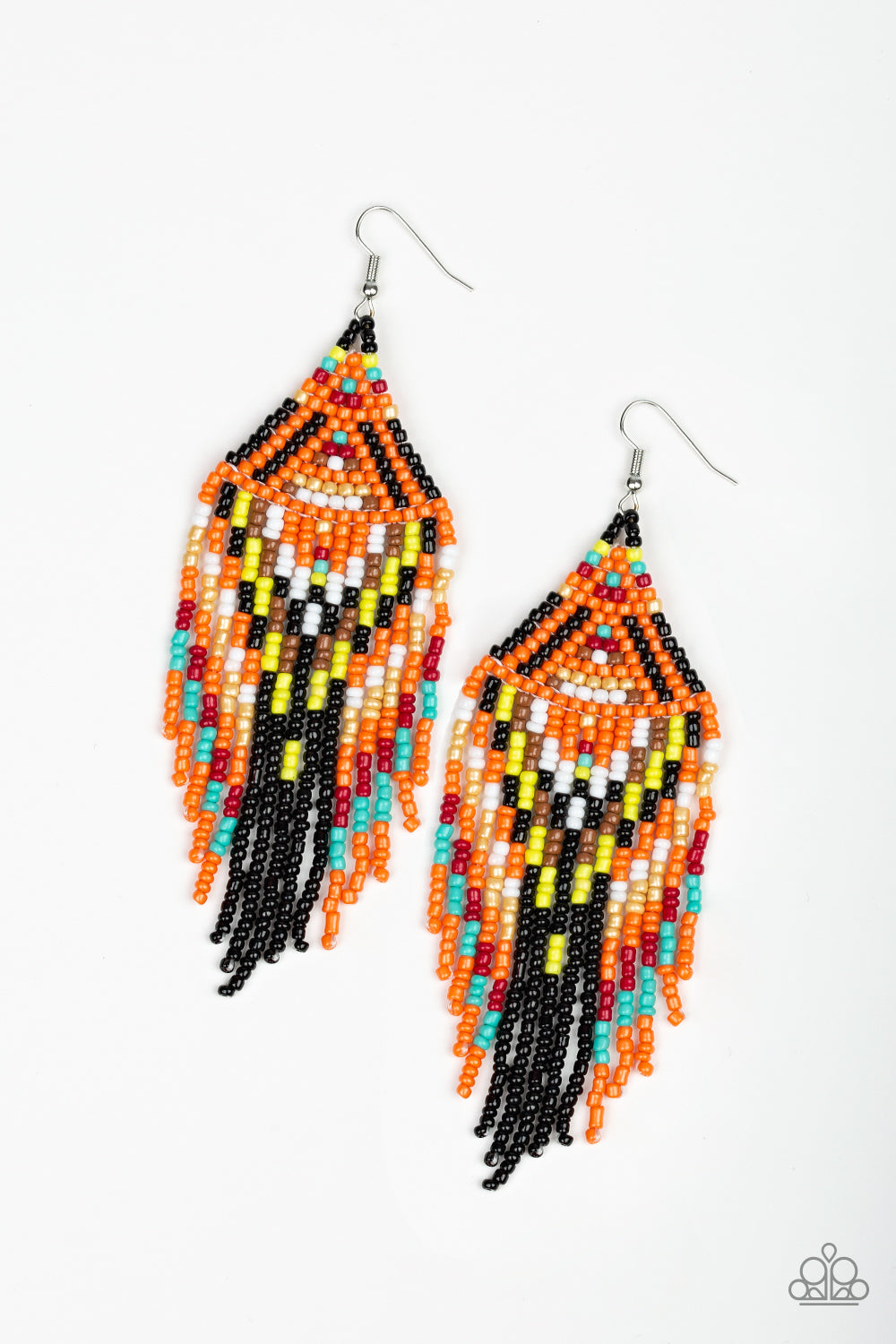 Paparazzi - Boho Blast - Black Earrings #0910