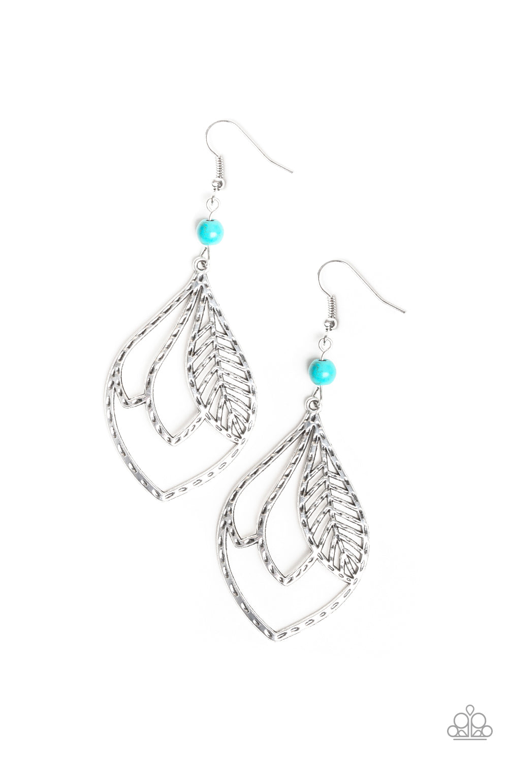 Paparazzi - Absolutely Airborne - Blue Earrings #2252