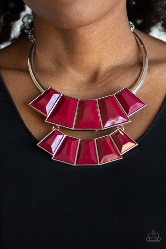 Paparazzi - Lions, TIGRESS, and Bears - Red Necklaces #0082