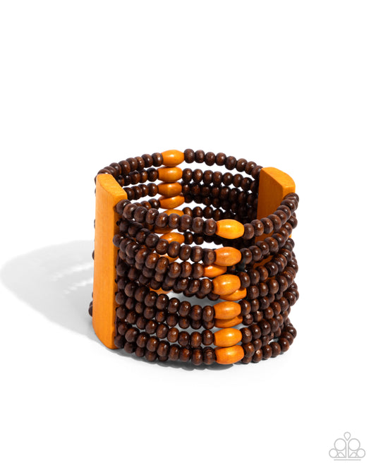 Paparazzi- Tropical Trendsetter - Orange Bracelets #1180