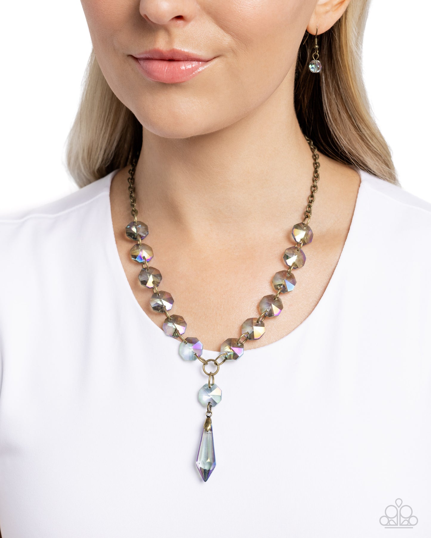 Paparazzi - Celestial Class - Brass Necklaces #2371