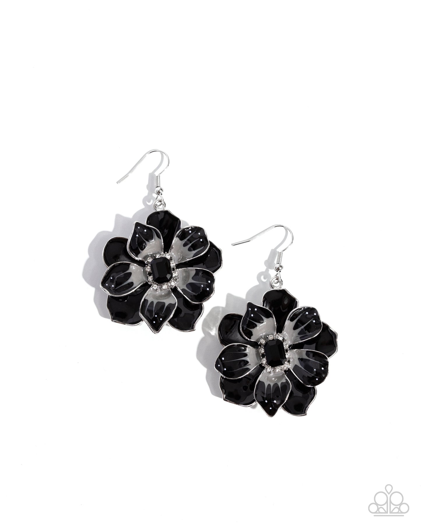 Paparazzi - Tropical Treasure - Black Earrings #2030