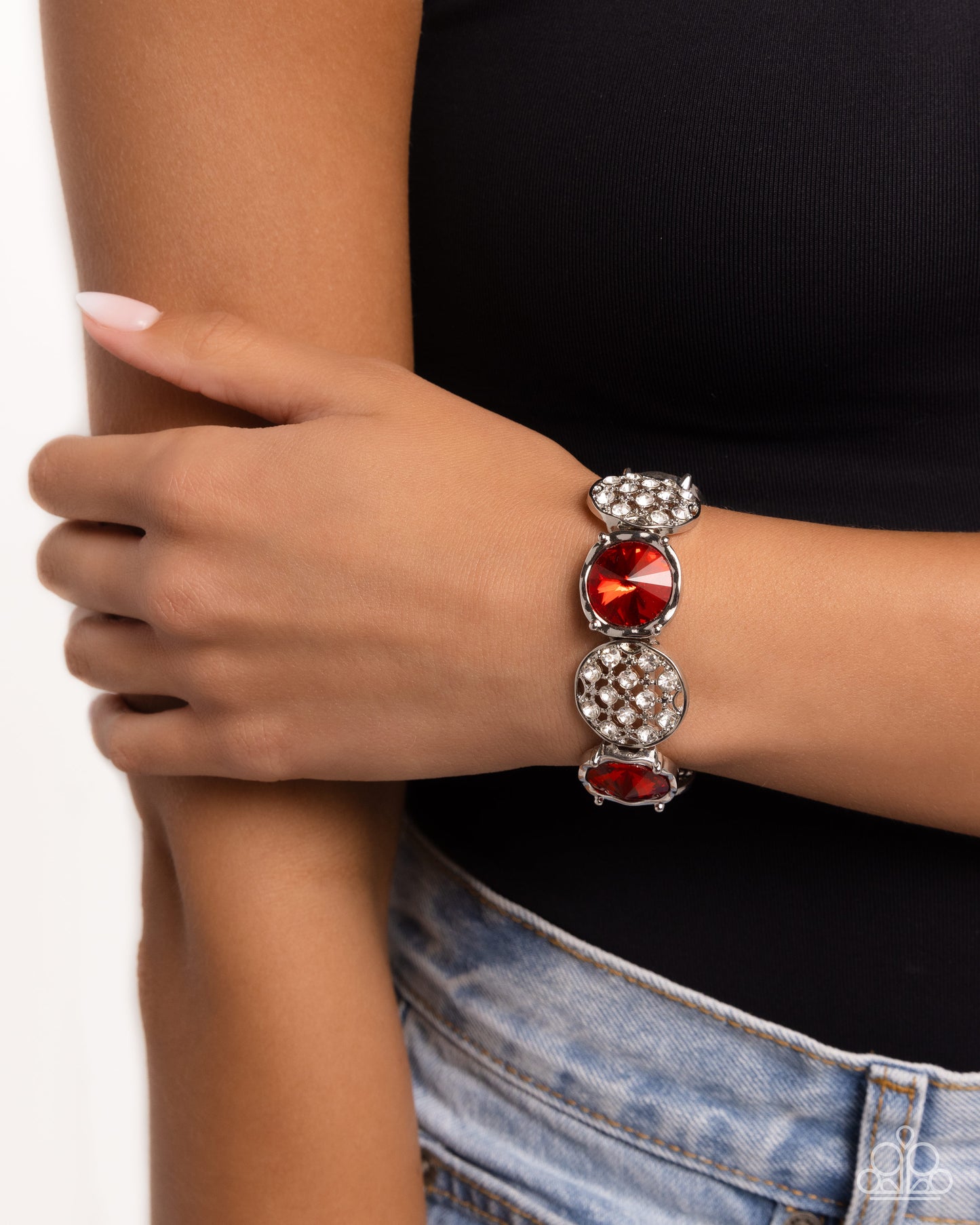 Paparazzi - Refined Refresh - Red Bracelet #B170