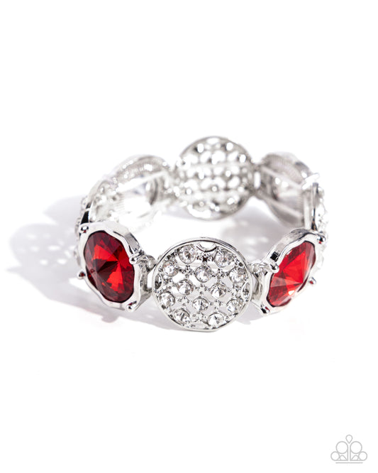 Paparazzi - Refined Refresh - Red Bracelet #B170