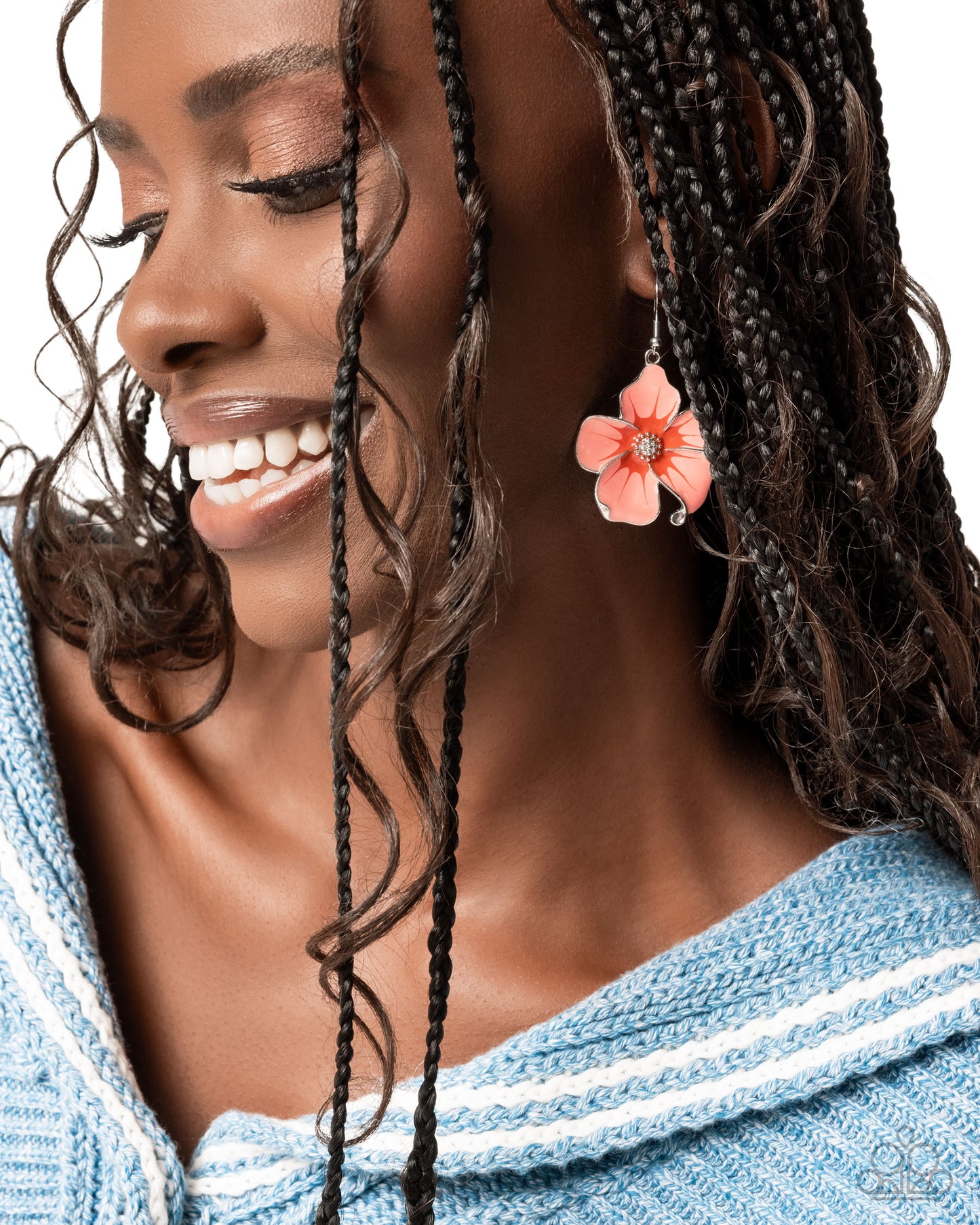 Paparazzi - Floral Flavor - Orange Earrings #0639