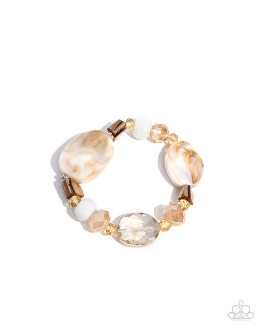 Paparazzi - Apartment Accent - Brown Bracelets #1152