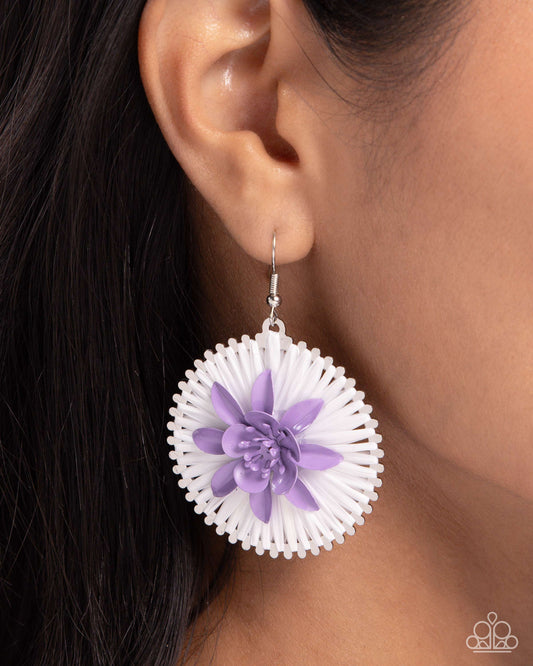 Paparazzi - Dancing Daydream - Purple Earrings #0695