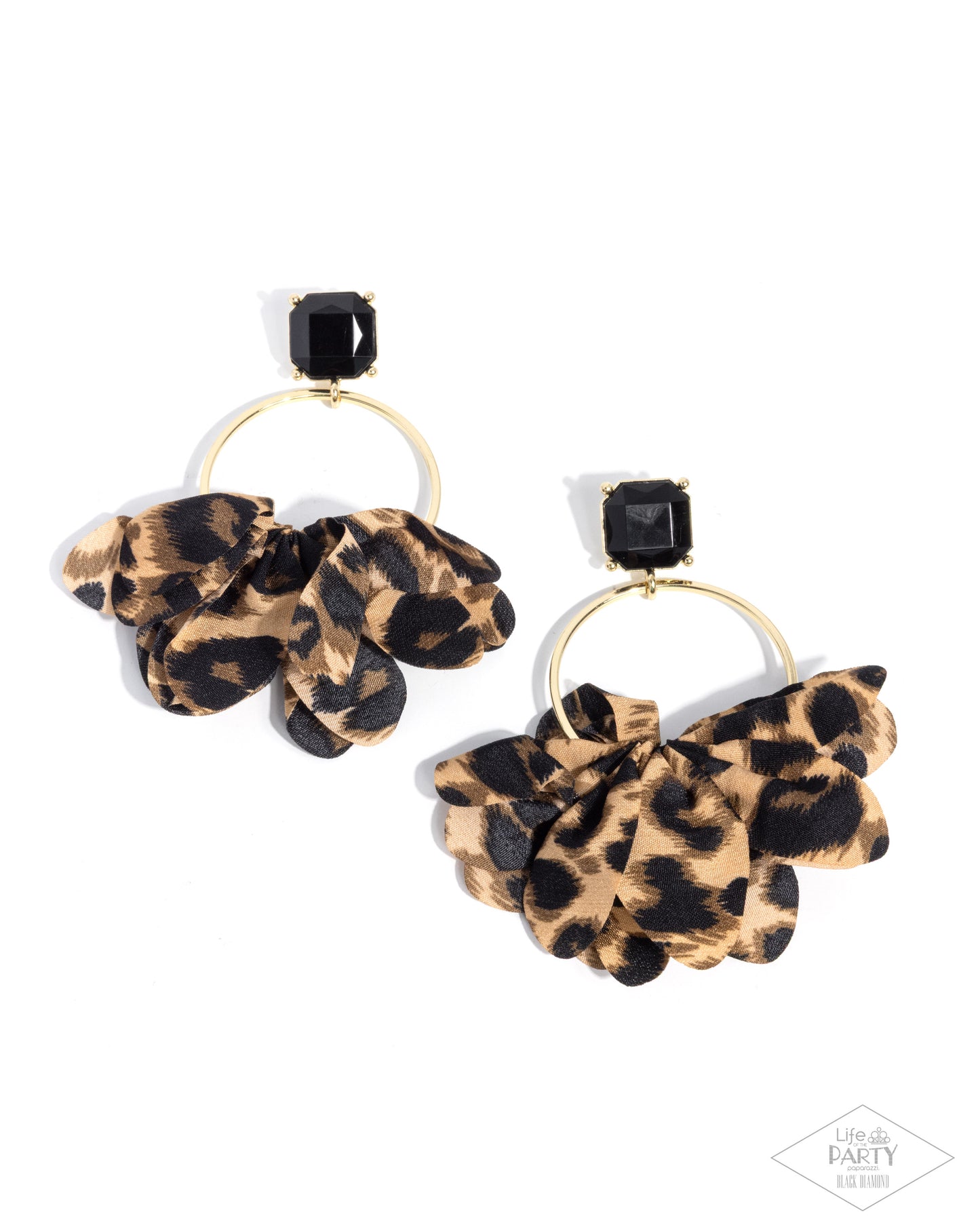 Paparazzi - Charming Cheetah - Gold Earrings #2496