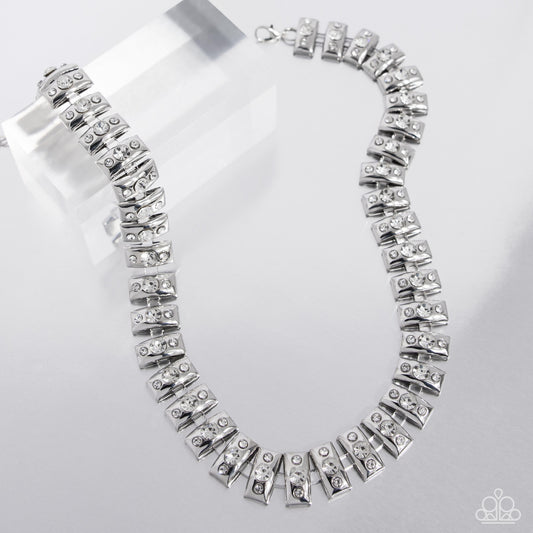 Paparazzi - Officially Opulent - White Necklaces #0292