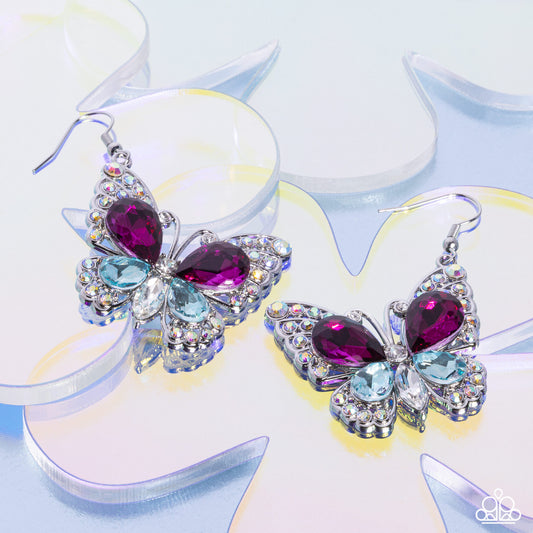 Paparazzi - Teardrop Takeoff - Multi Earrings #2409