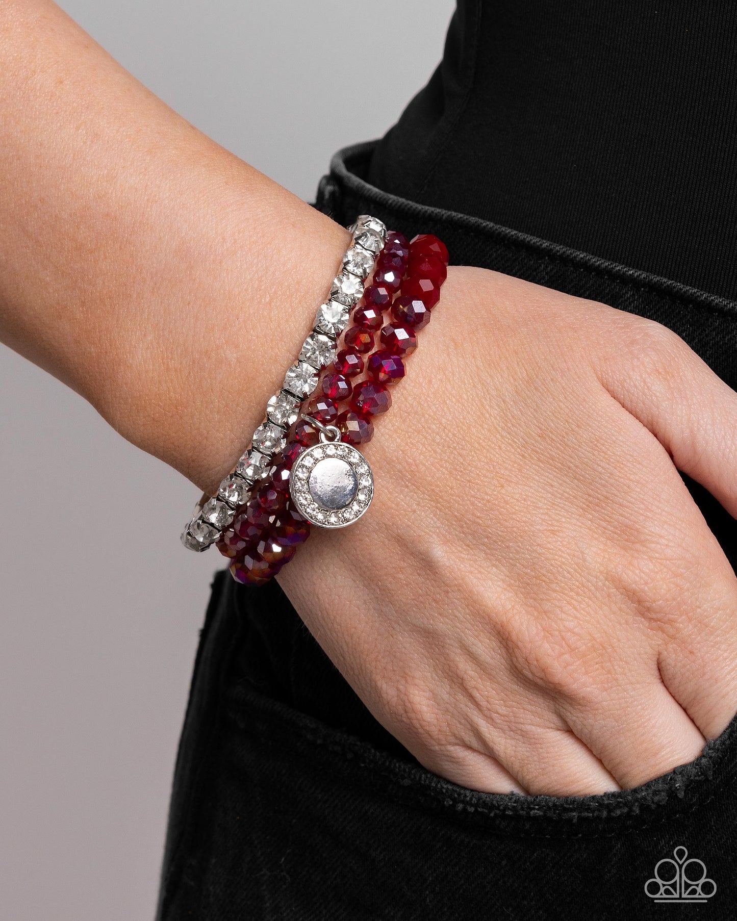 Paparazzi - Heroic Haute - Red Bracelets #B196