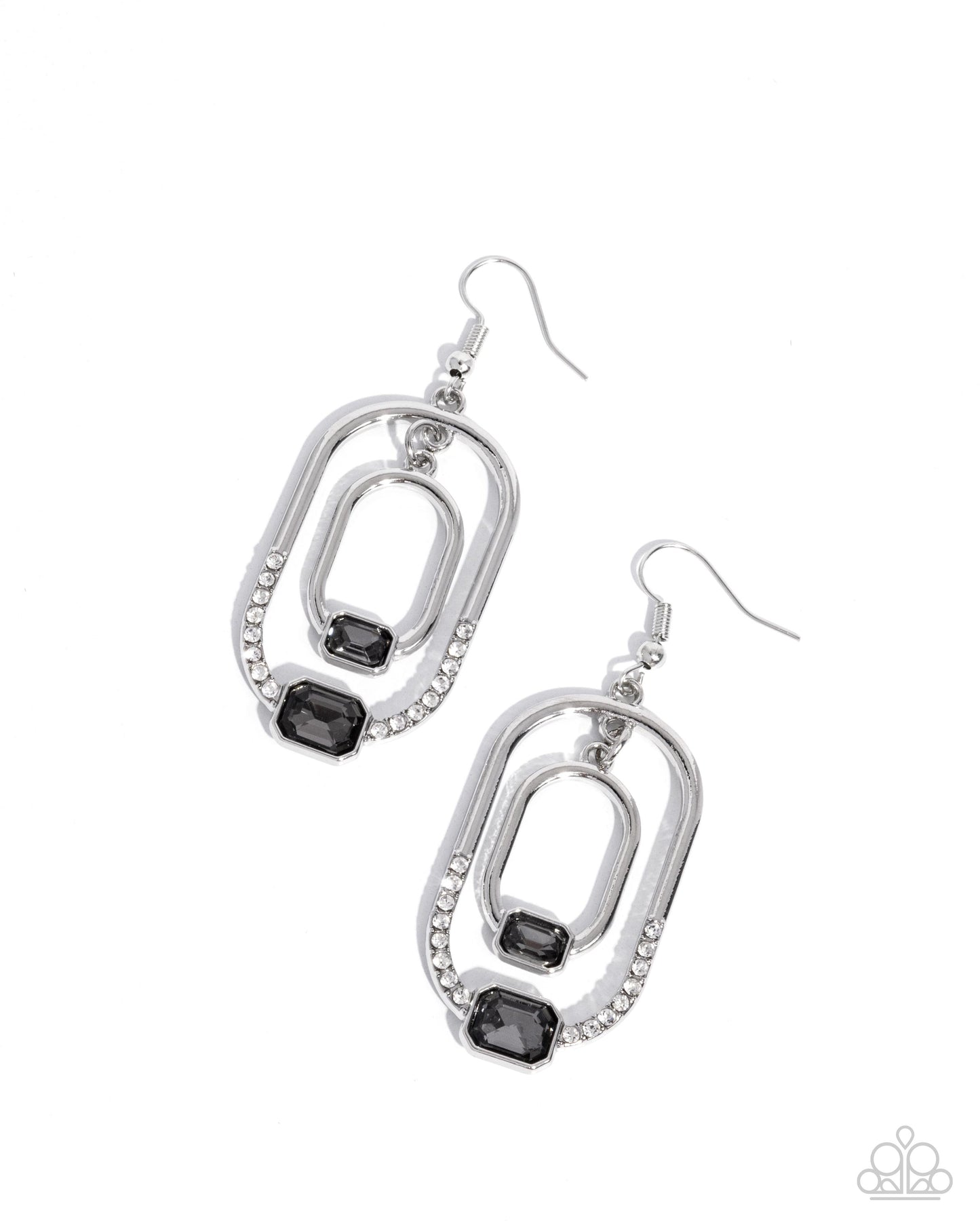 Paparazzi - Matching Magic - Silver Earrings #2453