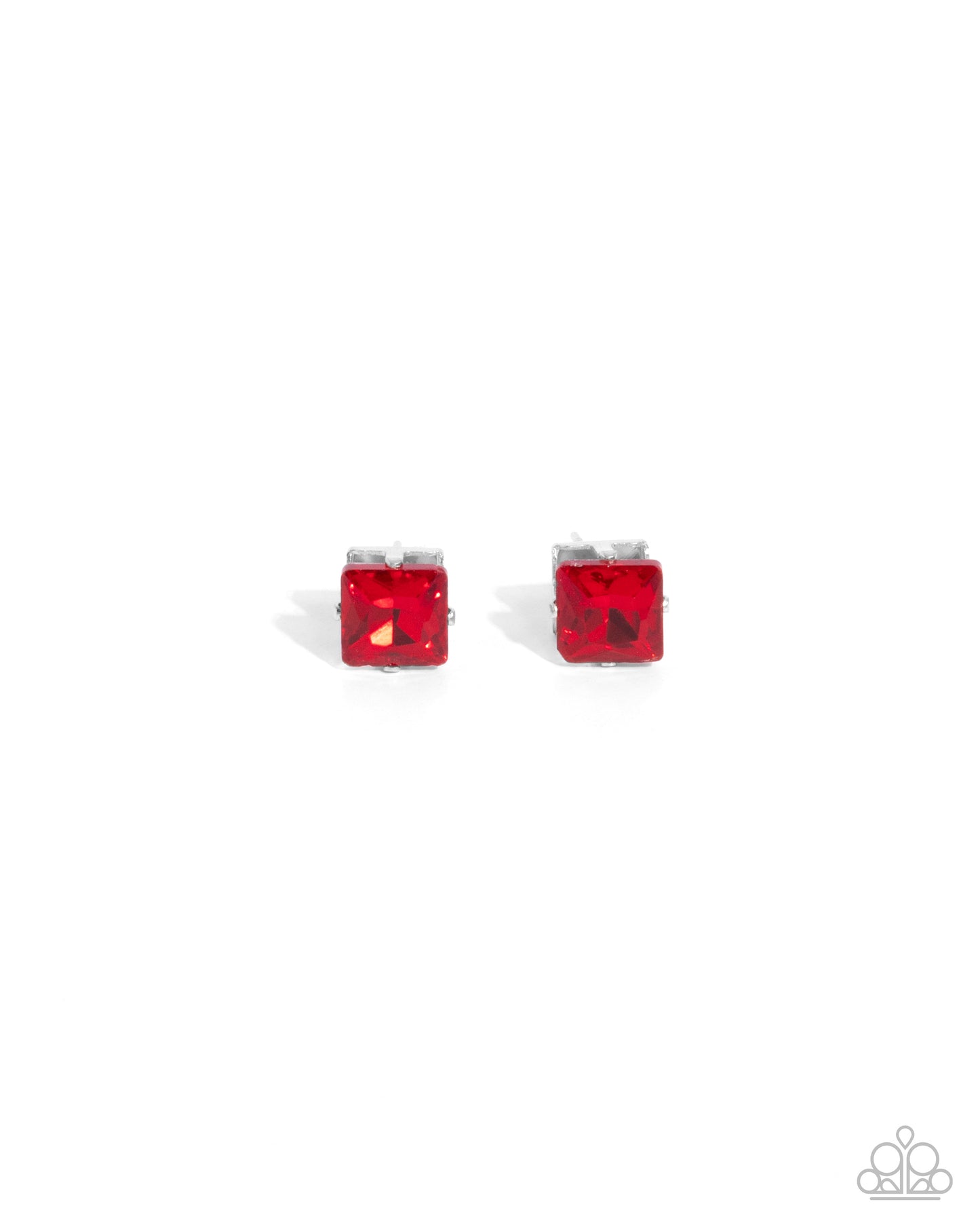 Paparazzi - Squared Soprano - Red Earrings #2444