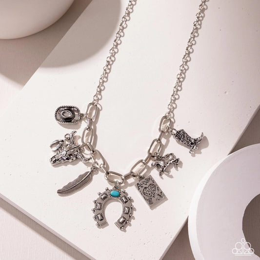 Paparazzi - Saloon Girl -Blue Necklace #N512