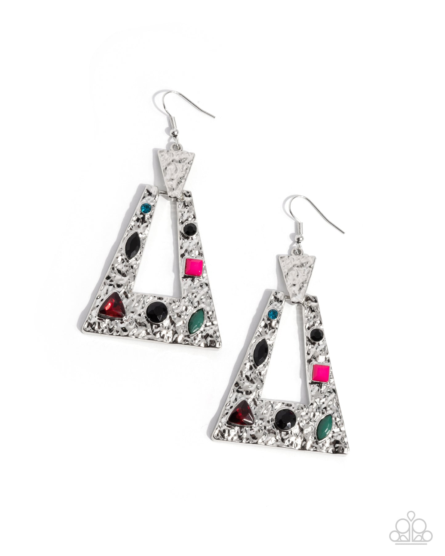 Paparazzi - Warped Wanderer - Black Earrings #0607