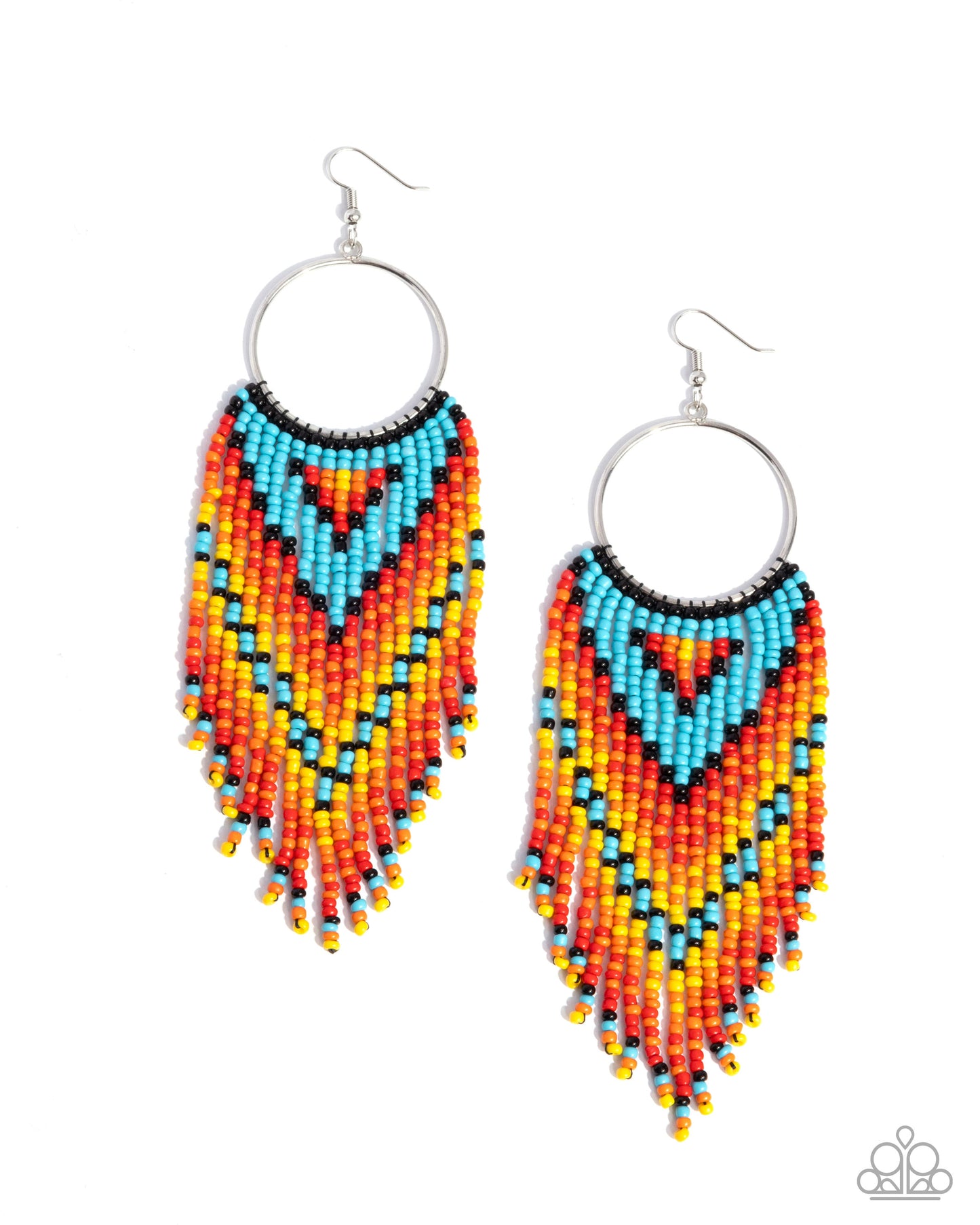 Paparazzi - Waving the Banner - Multi Earrings #2463