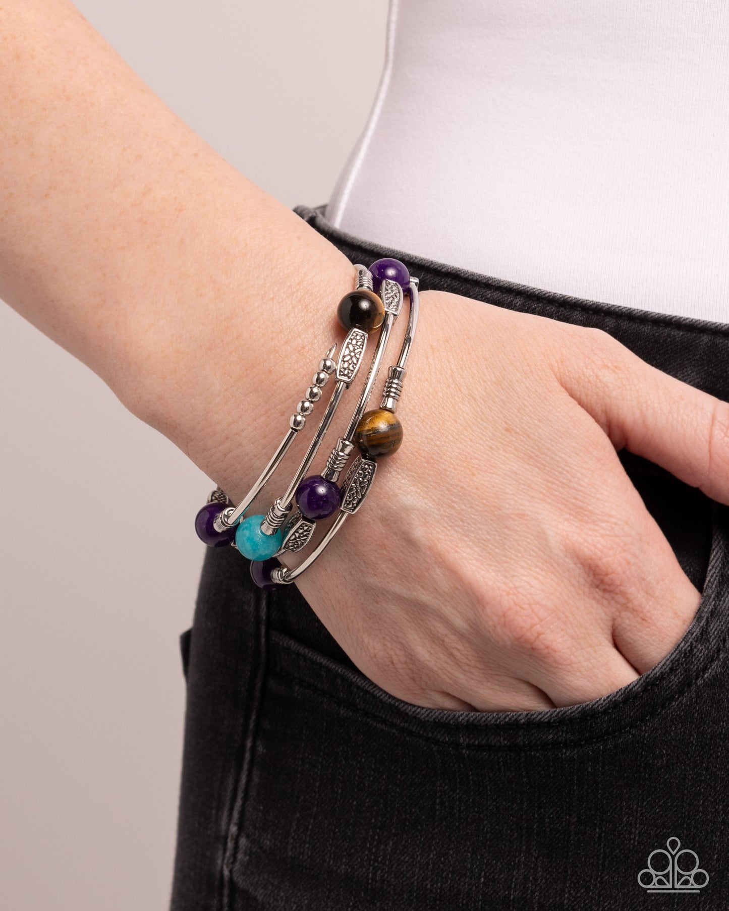 Paparazzi - From Start to Finish - Purple Bracelets #B238