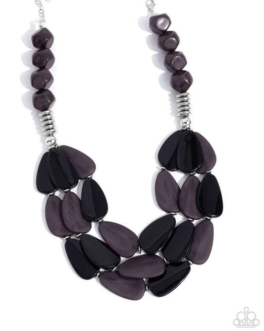 Paparazzi - Smooth Spoken - Black Necklaces #0220