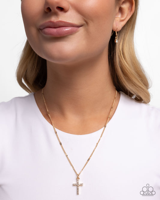 Paparazzi - Endless Faith - Gold Necklaces #N525