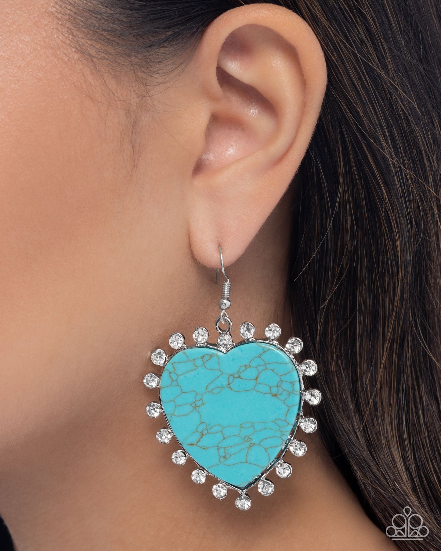 Paparazzi - Dazzling Damsel - Blue Earrings #2400