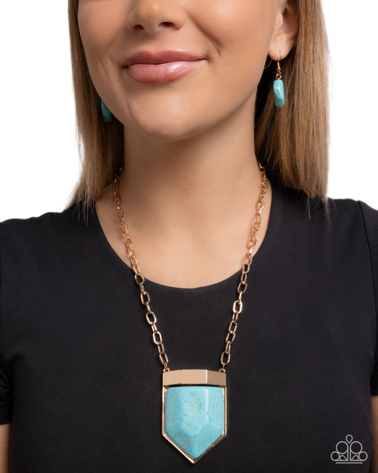 Paparazzi - Pendant Passage - Gold Necklaces #1472