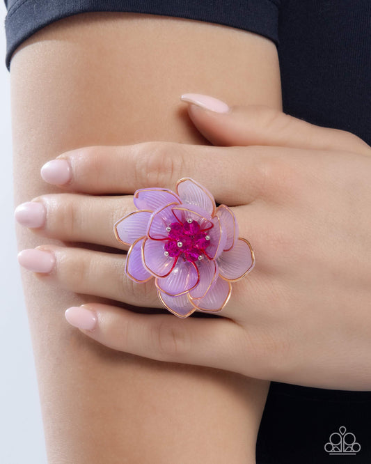 Paparazzi - Blatant Bloom - Purple Rings #R147