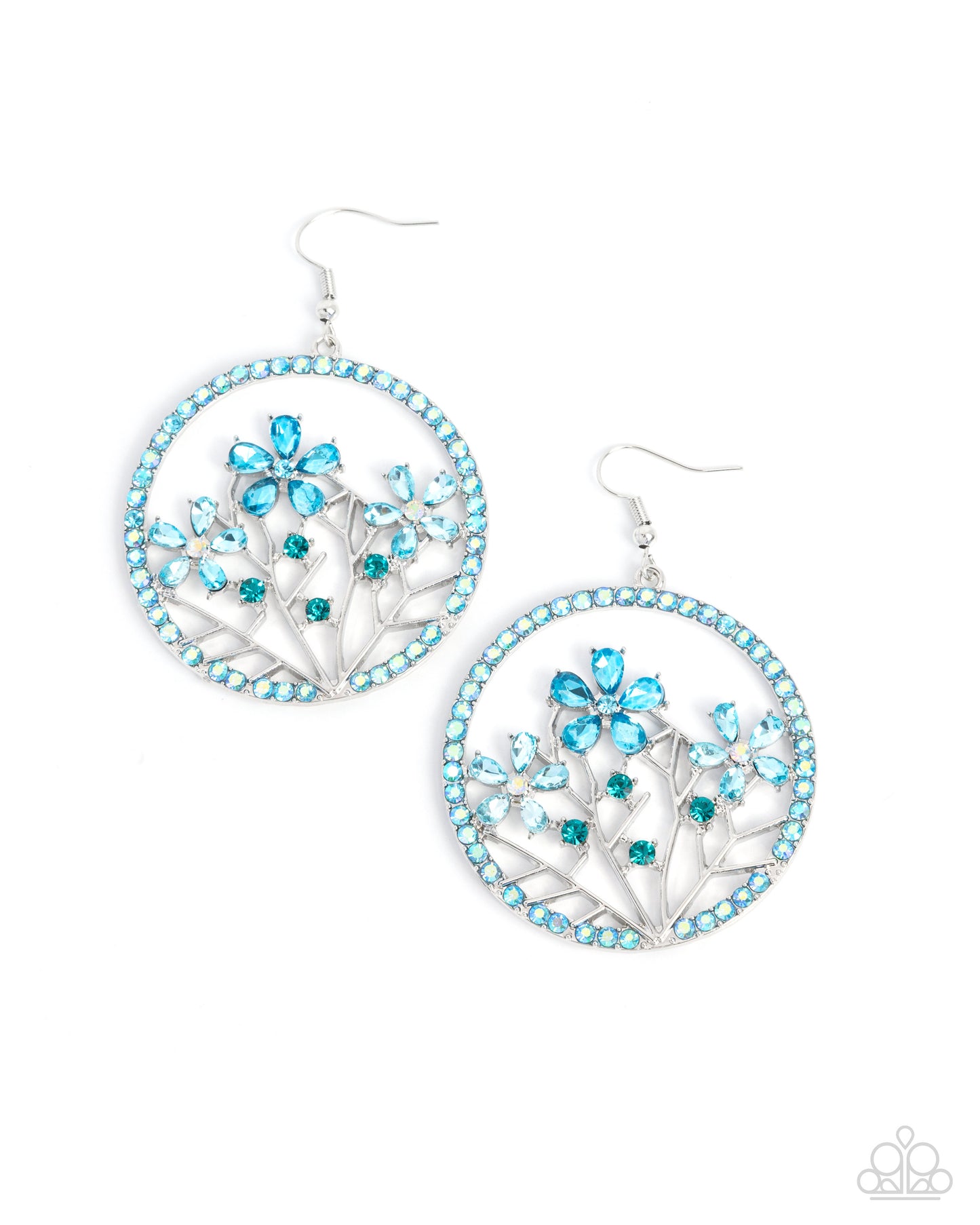 Paparazzi - Basic Bouquet - Blue Earrings #2471