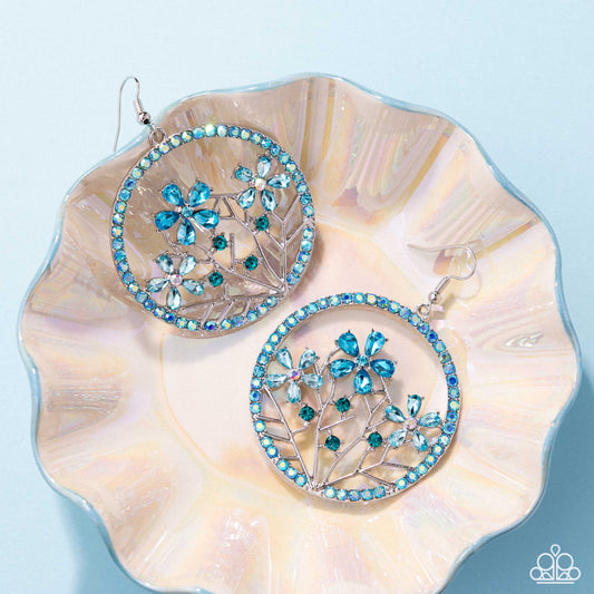 Paparazzi - Basic Bouquet - Blue Earrings #2471