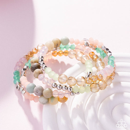 Paparazzi - Defaced Delight - Multi Bracelets #B245