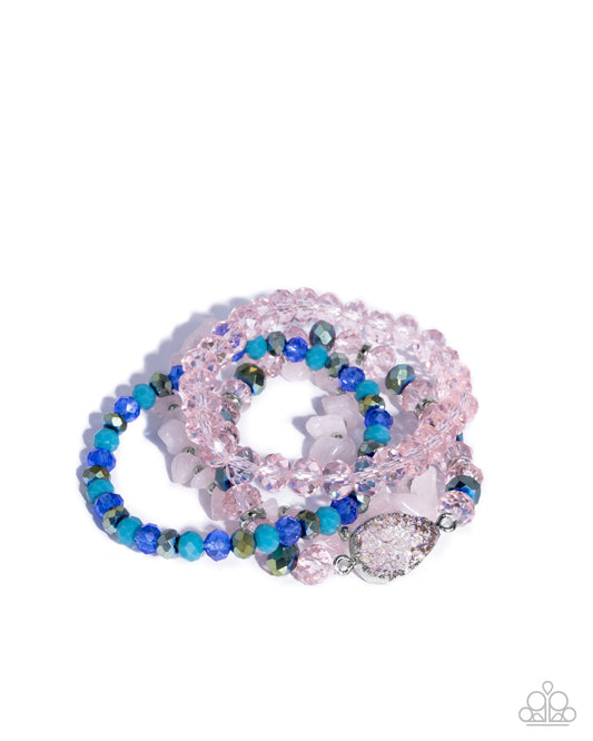 Paparazzi - Secure Stones - Pink Bracelet #1173
