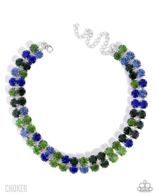 Paparazzi - Colorful Charm - Green Necklaces #2346