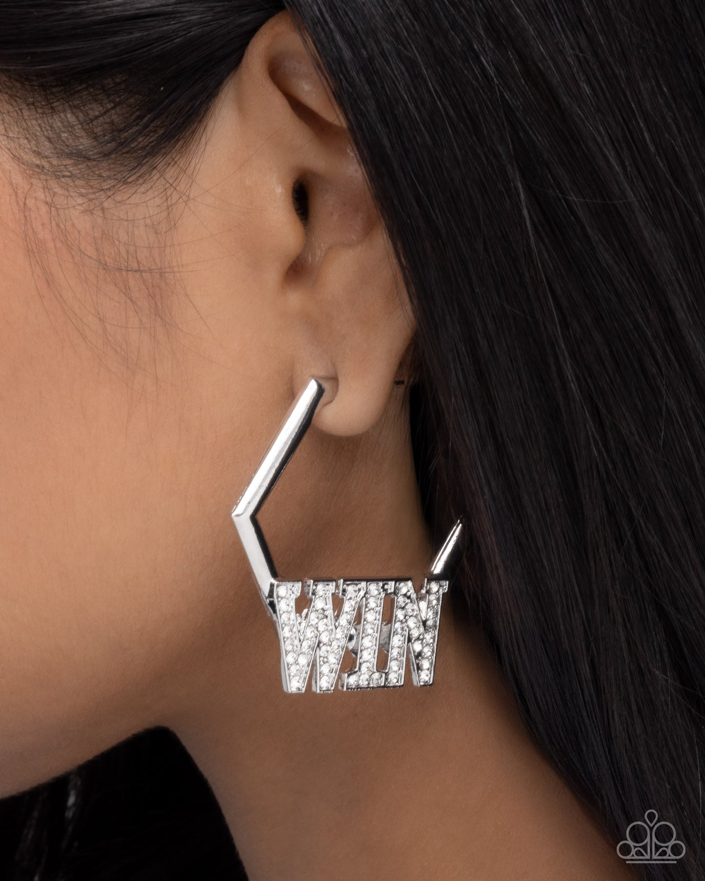 Paparazzi - Everything to Win - White Earrings #0723