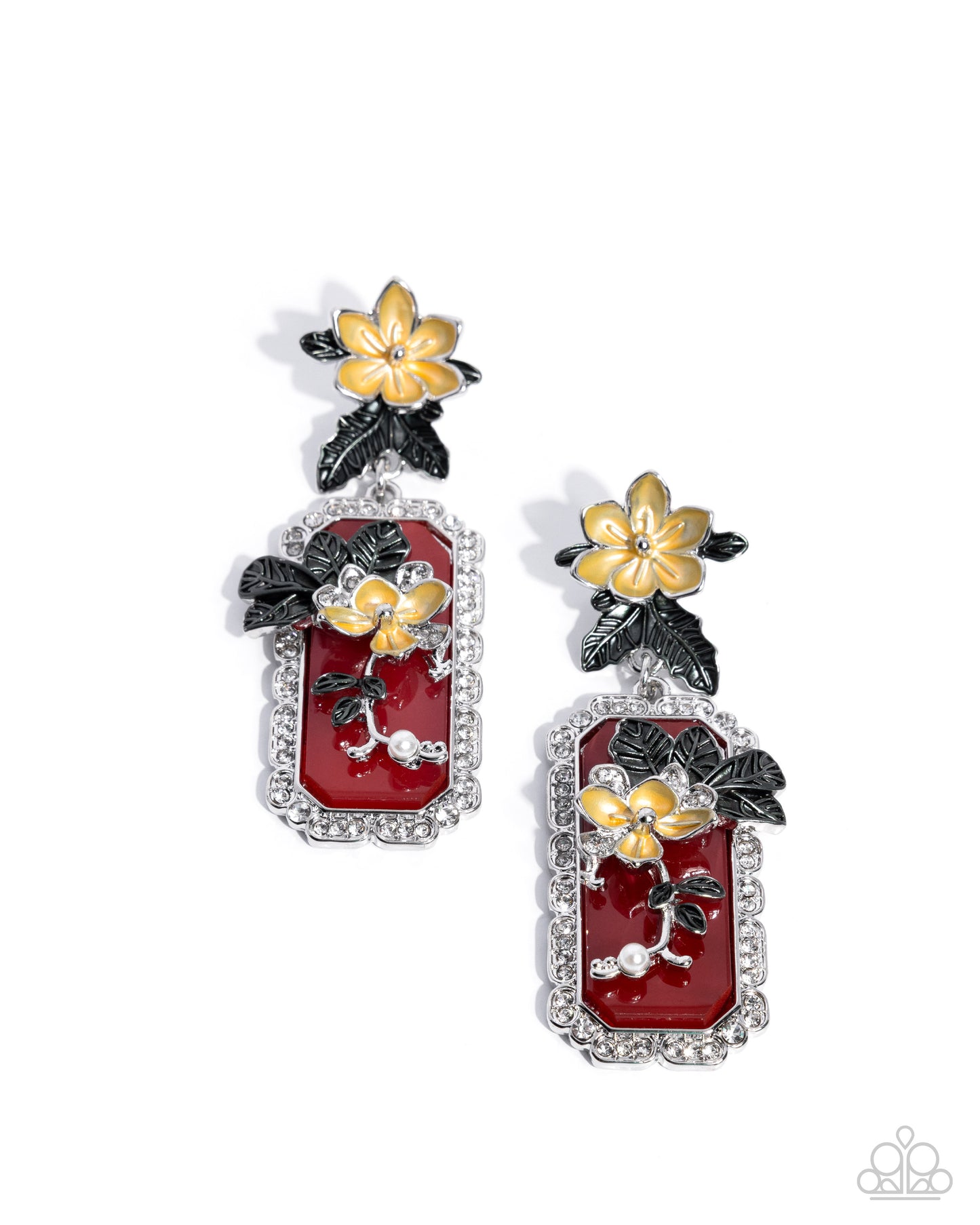 Paparazzi - Pristine Portrait - Red Earrings #0713