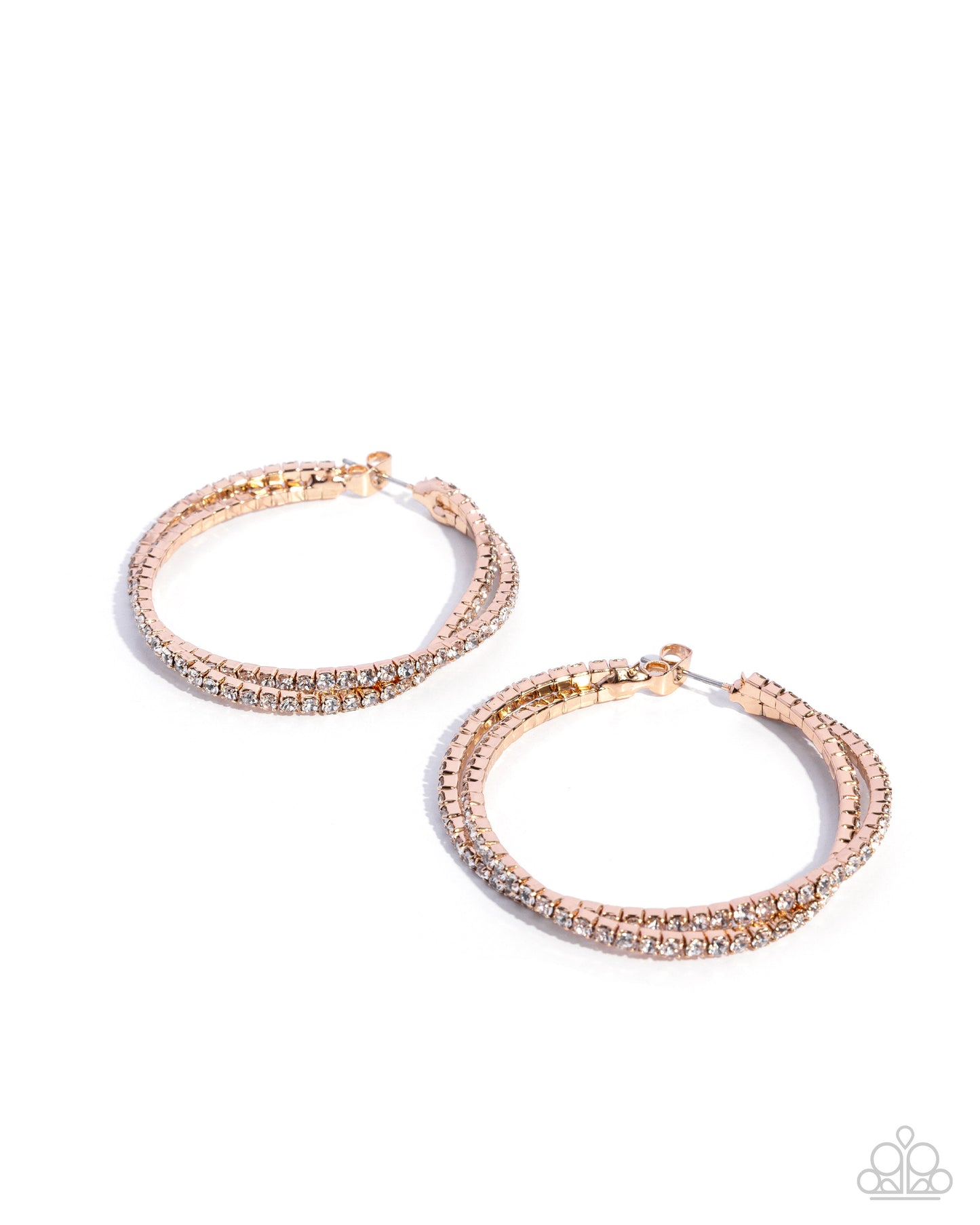 Paparazzi - Shopping for Sparkle - Gold Earrings #0664