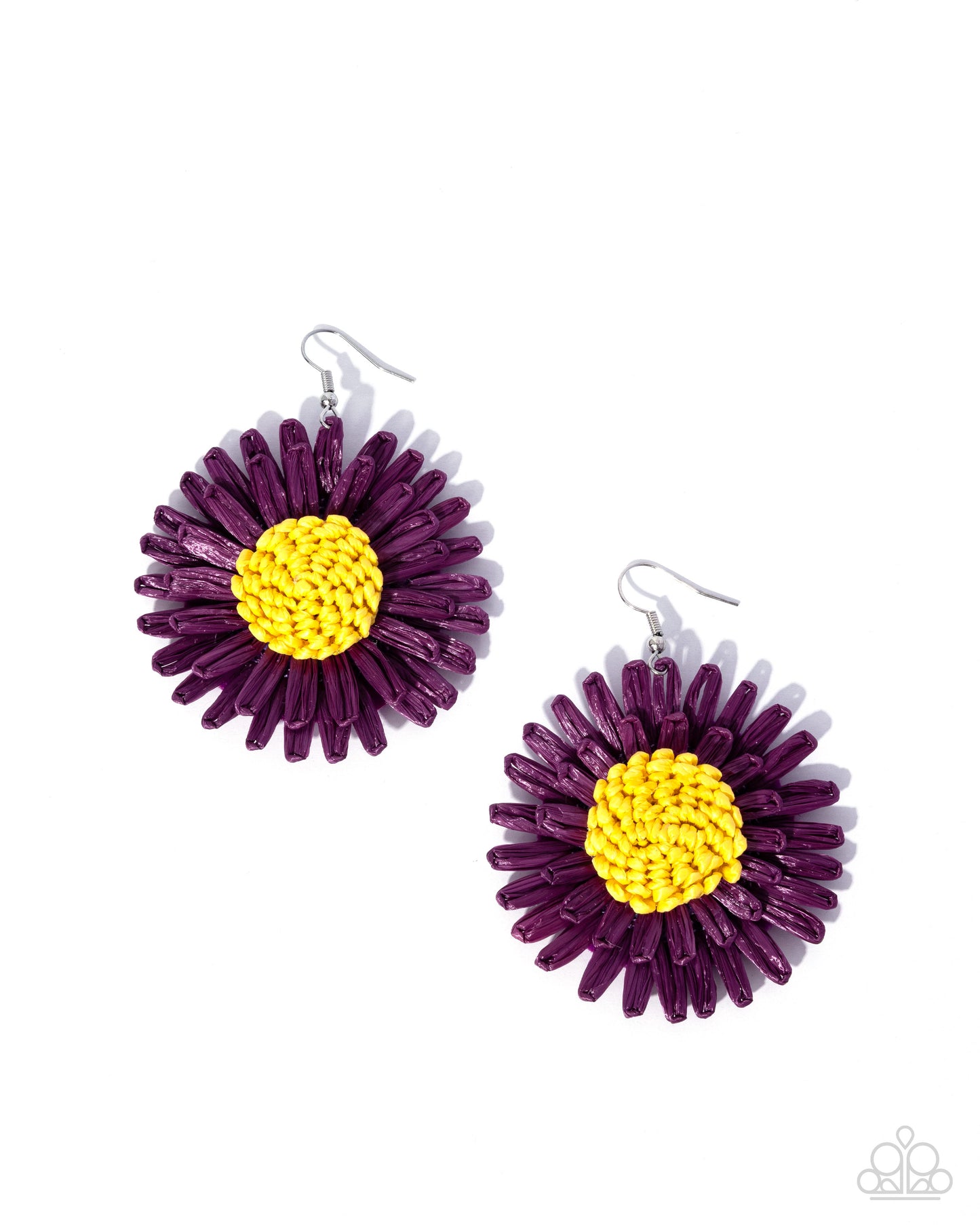Paparazzi - Crafted Color - Purple Earrings #0858