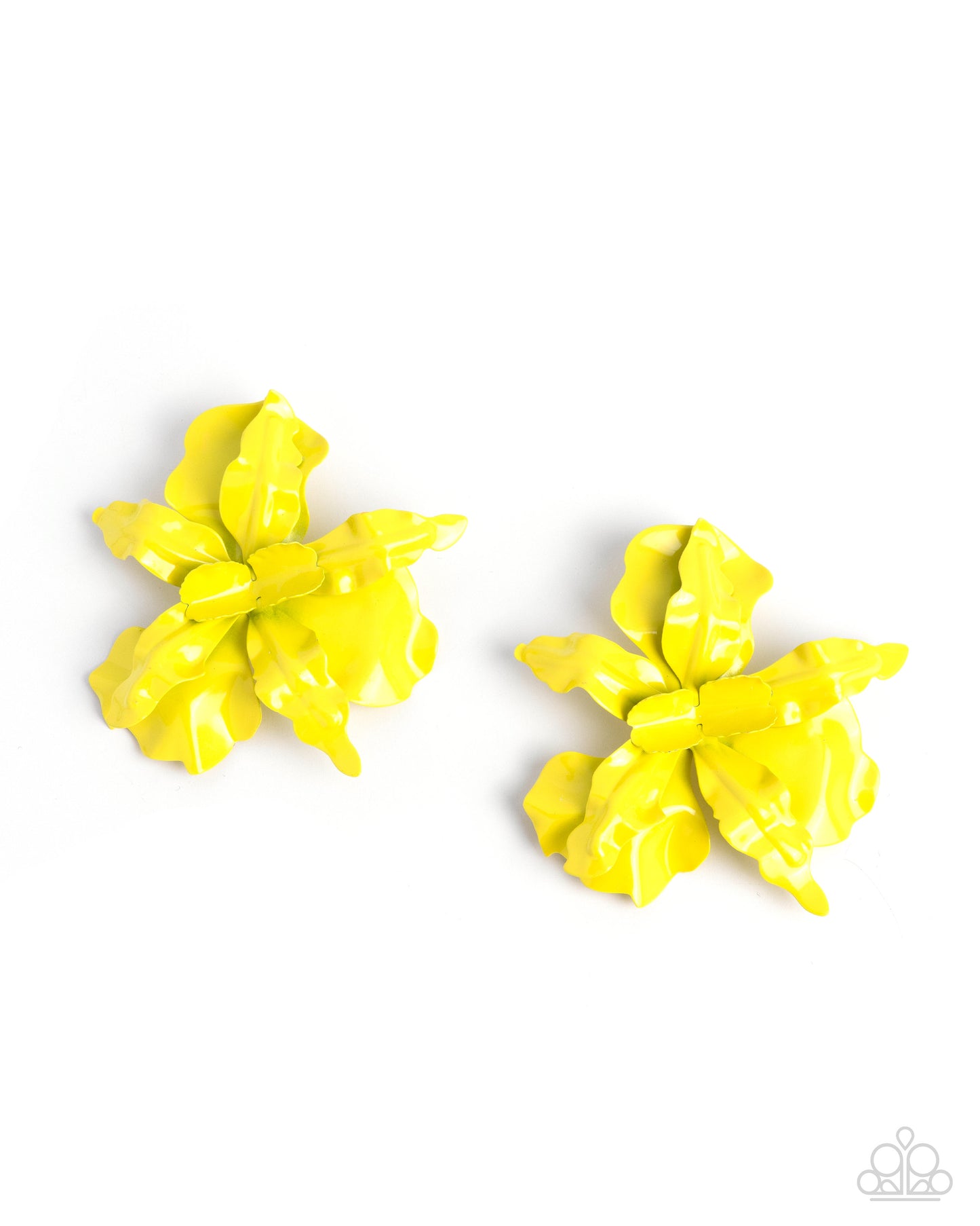 Paparazzi - Flourishing Freestyle - Yellow Earrings #1942