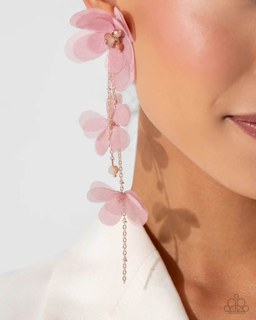 Paparazzi - Balletcore - Gold Post Earrings #2432
