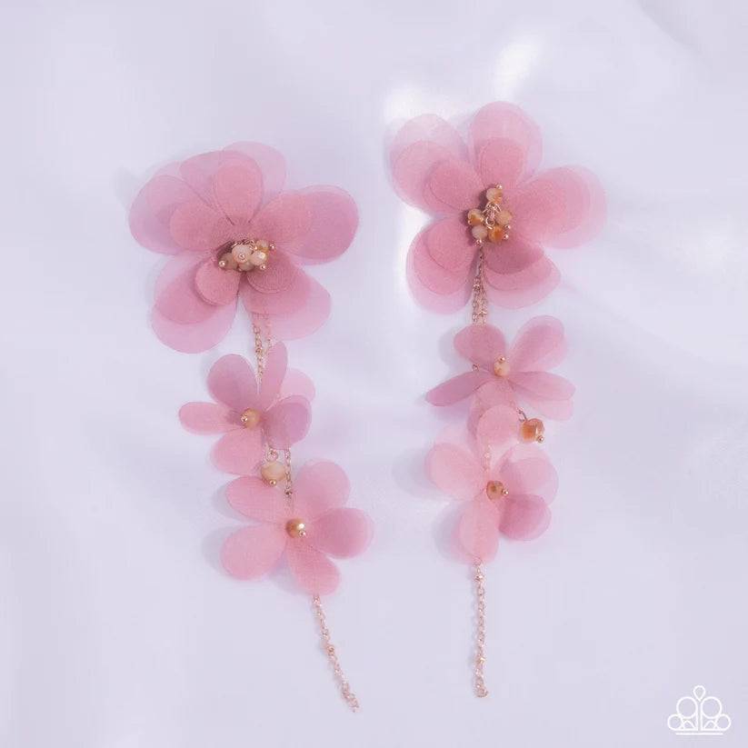 Paparazzi - Balletcore - Gold Post Earrings #2432