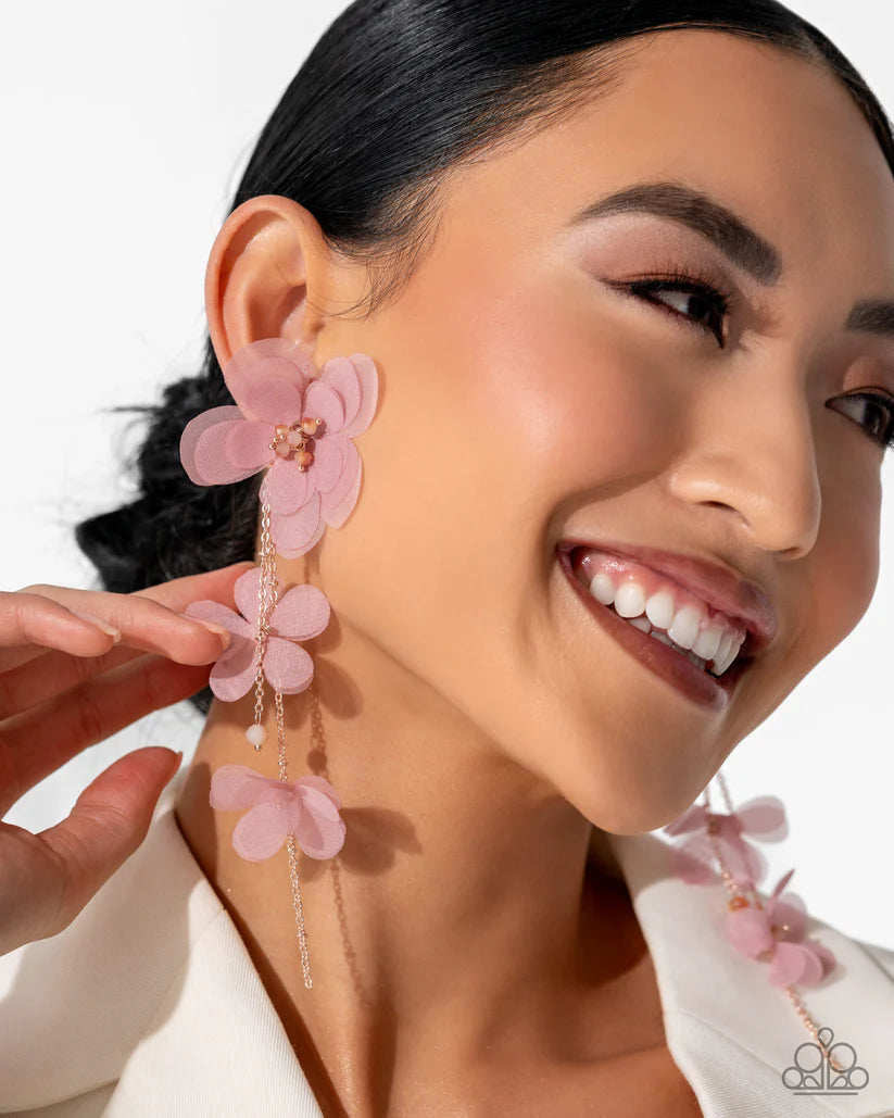 Paparazzi - Balletcore - Gold Post Earrings #2432