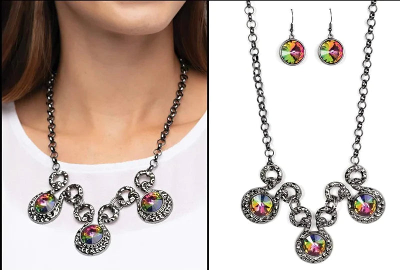 Paparazzi - Hypnotized Multi Necklace Necklaces #1534