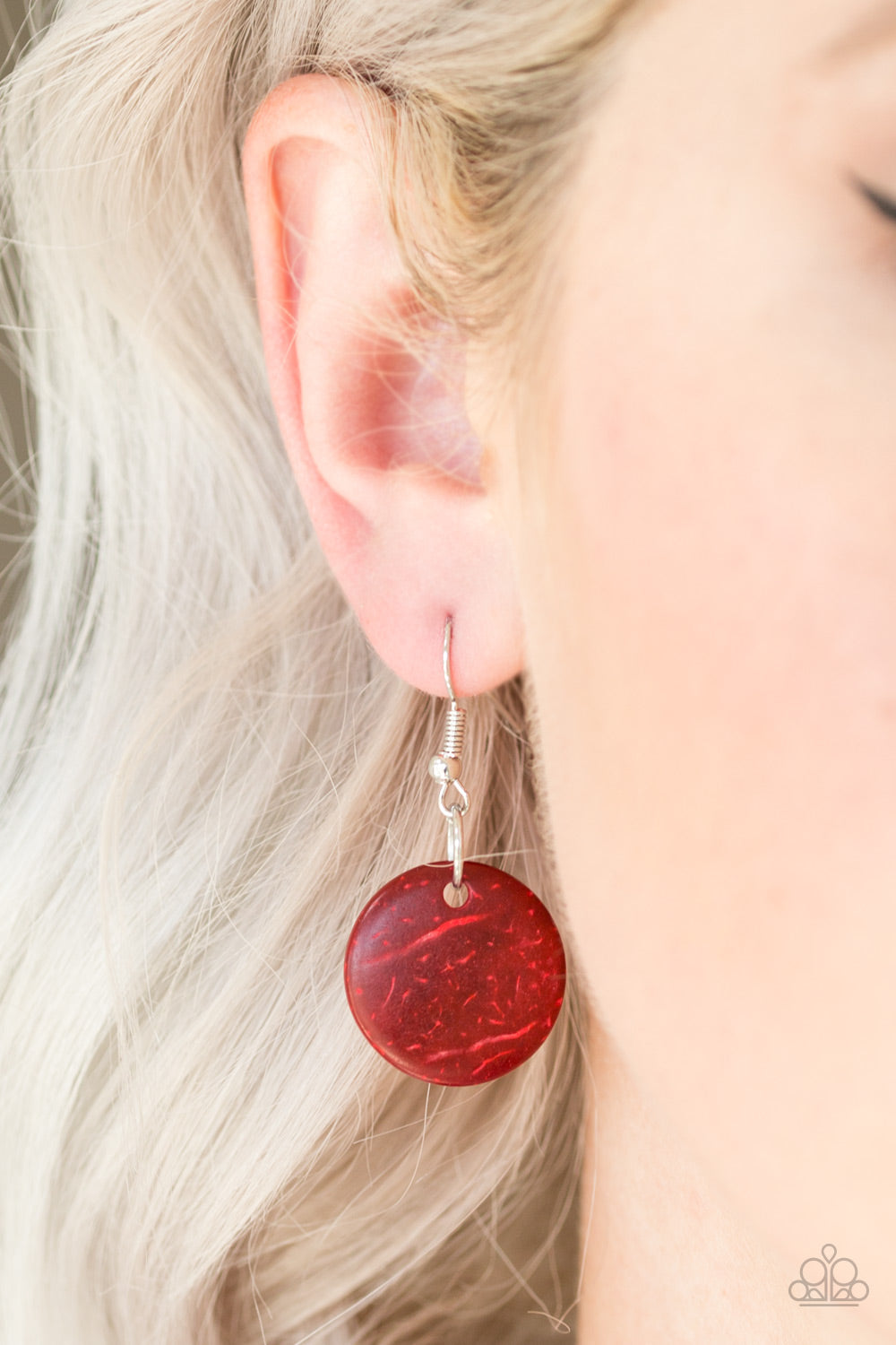 Paparazzi - Barbados Bopper - Red Necklaces #1496