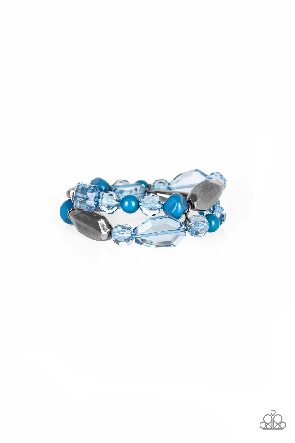 Paparazzi - Rockin Rock Candy - Blue Bracelet #0536