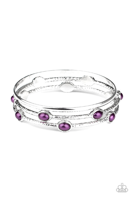 Paparazzi - Bangle Belle - Purple Bracelets #1025