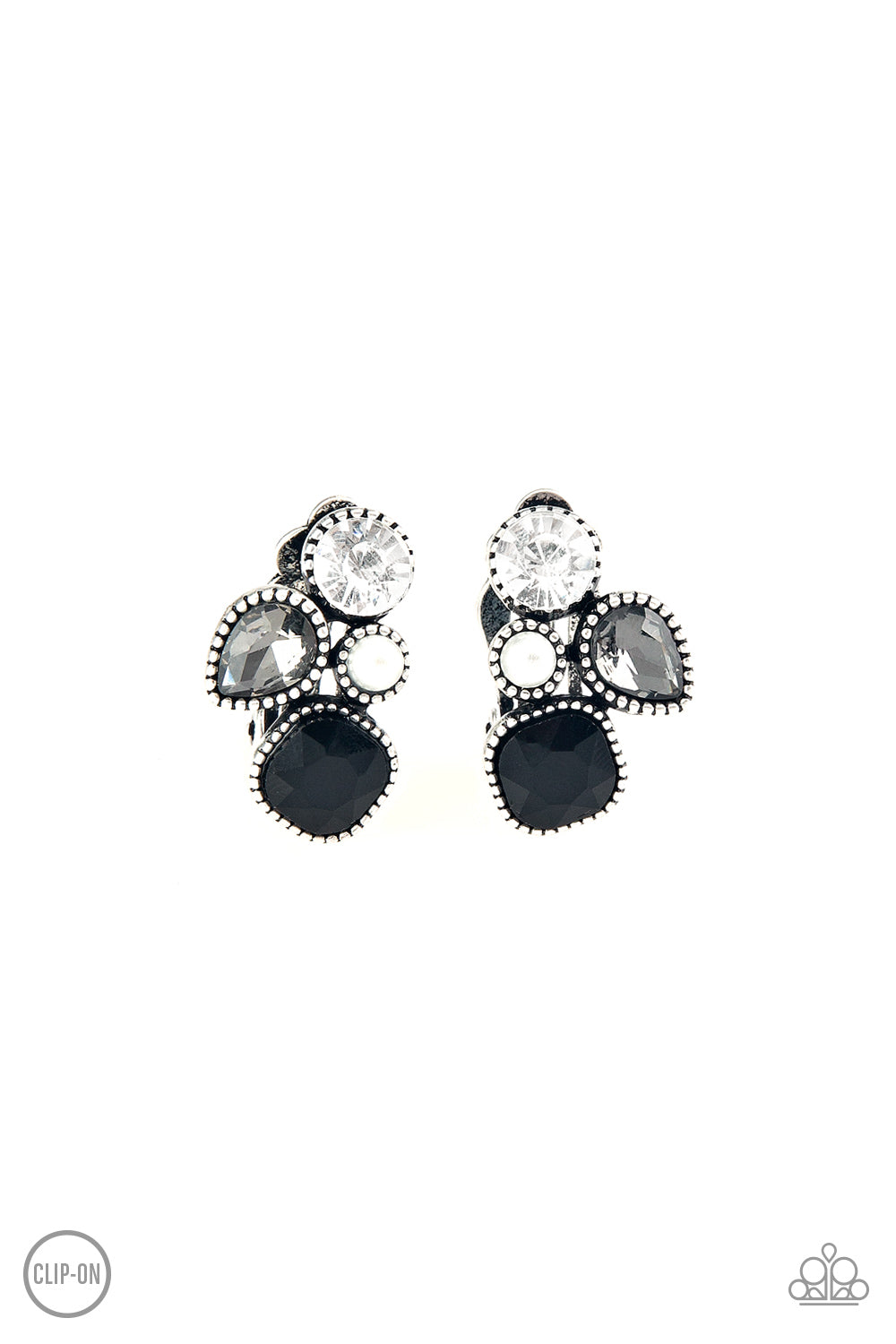 Paparazzi - Super Superstar - Black Earrings #0922