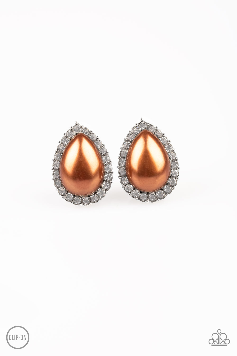 Paparazzi - Old Hollywood Opulence - Brown Earrings #0927