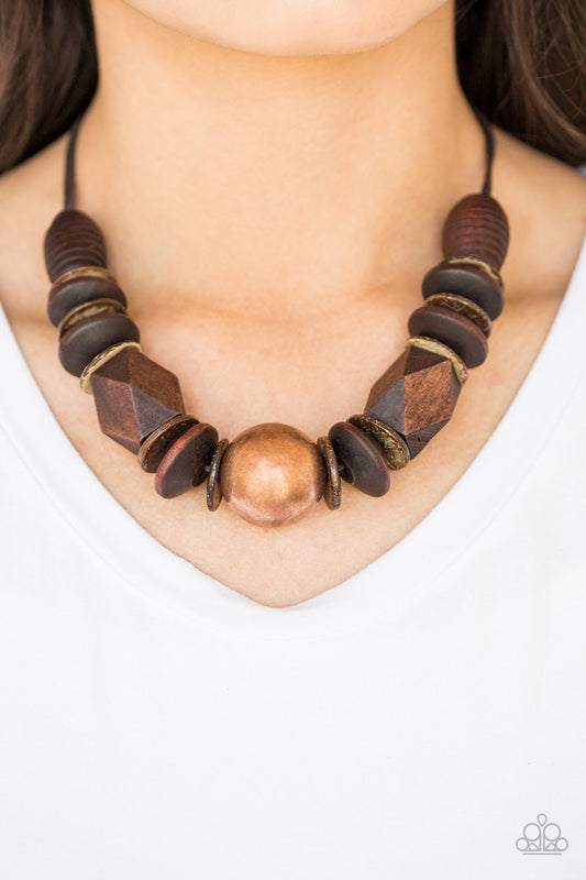 Paparazzi - Grand Turks Getaway - Copper Necklace #1691