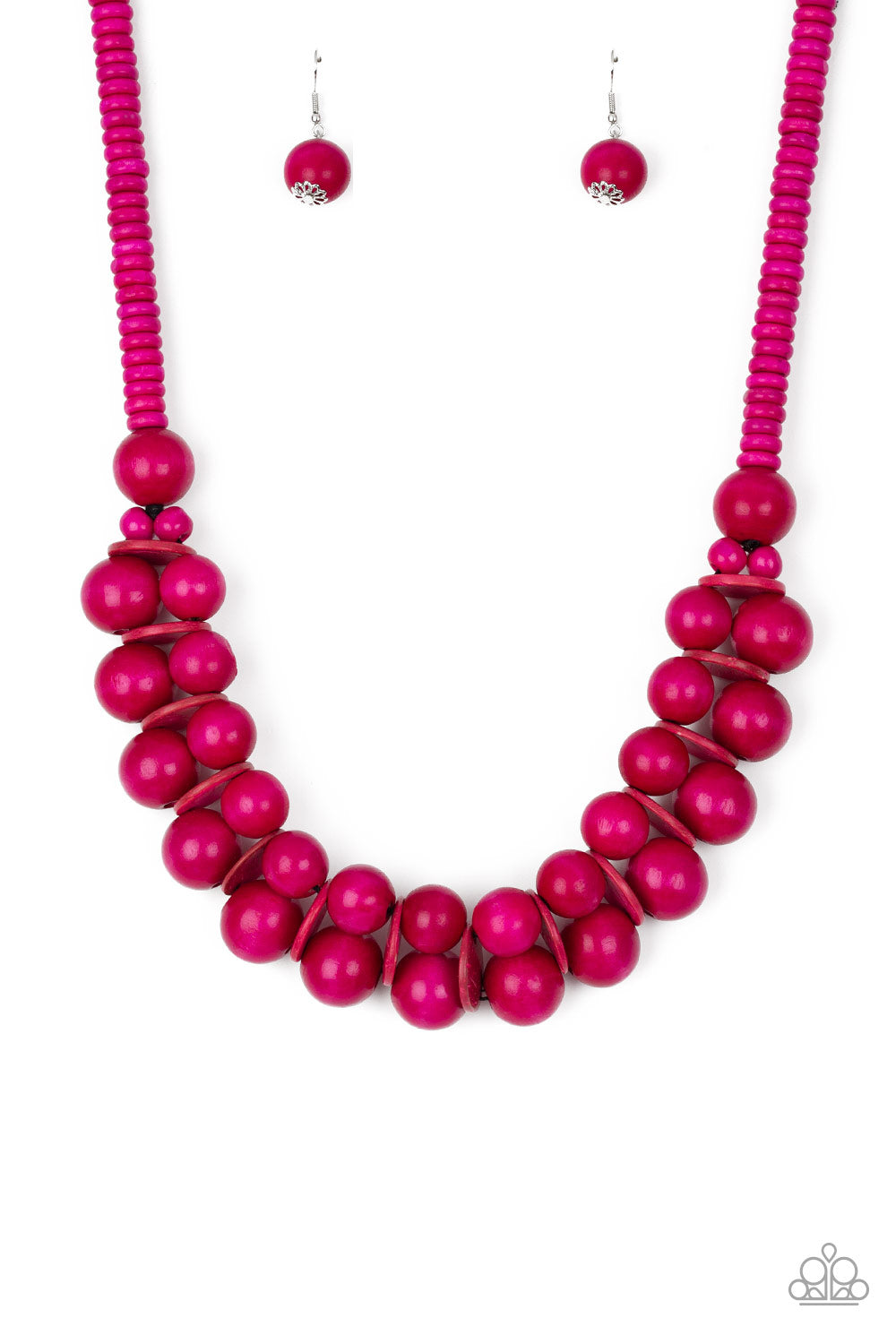 Paparazzi - Caribbean Cover Girl - Pink Necklace