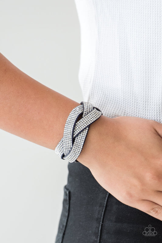 Paparazzi - Nice Girls Finish Last - Blue Bracelet #U204