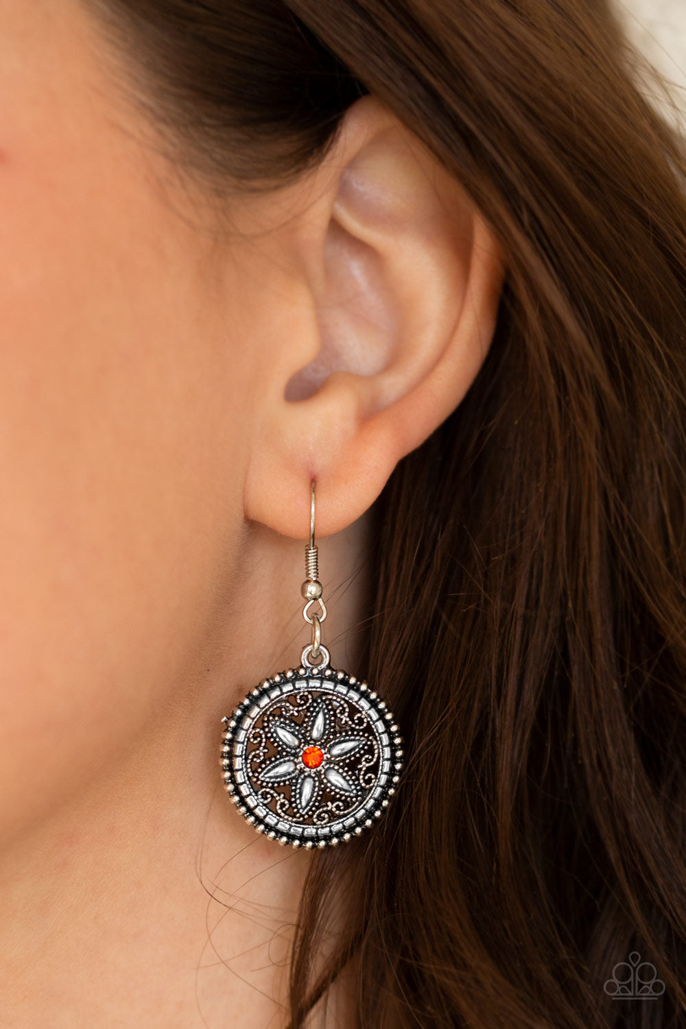 Paparazzi - Written In The STAR LILIES - Orange Necklaces #0211