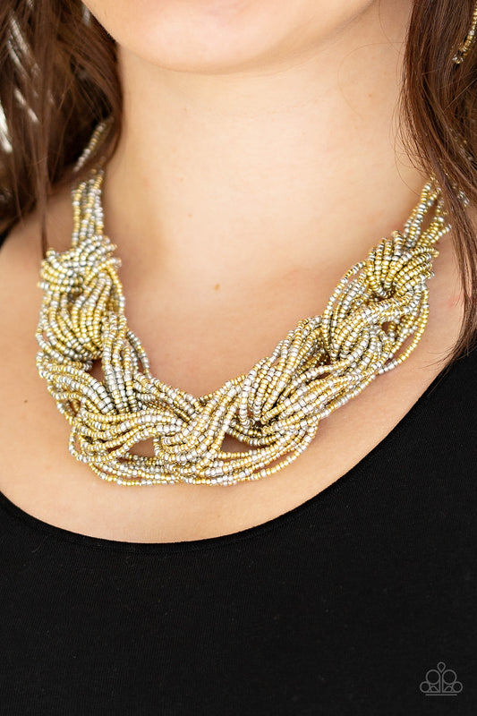 Paparazzi - City Catwalk - Gold Necklaces #1379